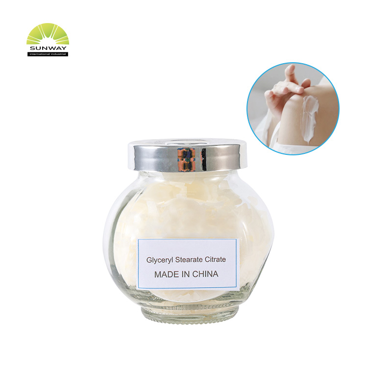 Hochwertiger Emulgator in Kosmetikqualität, 100 % Glycerylstearatcitrat CAS 55840-13-6, für Make-up