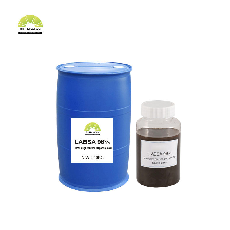 SUNWAY Hersteller Tensid Rohchemikalien Lineare Alkylbenzolsulfonsäure Labsa 96% CAS 27176-87-0