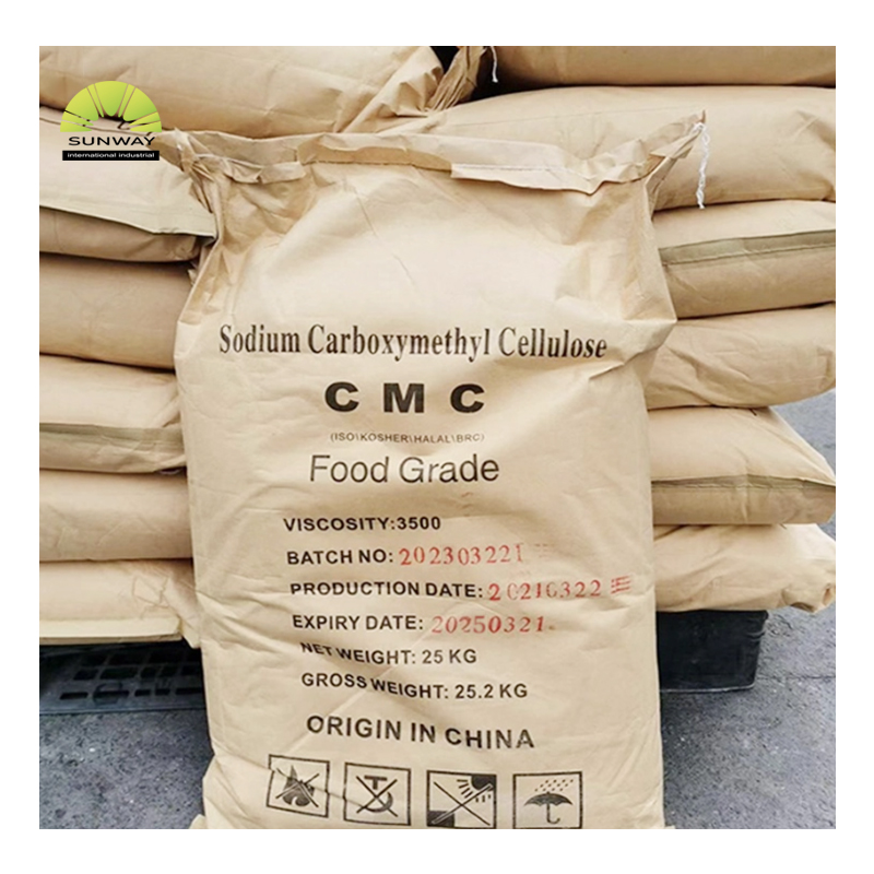 SUNWAY CMC-Pulver in Lebensmittelqualität CAS 9004-32-4 Natriumcarboxymethylcellulose Preis