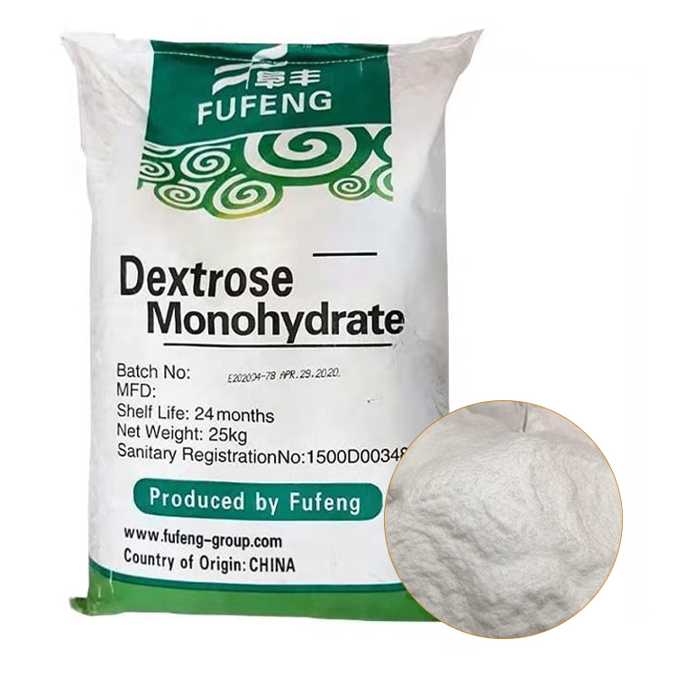 Probe verfügbar Dextrose-Monohydrat Hohe Qualität Glukose-Lebensmittelqualität