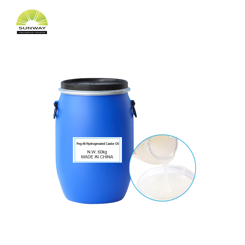 Fabrikzulieferung Lösungsmittel Waschmittel Rohstoffe PEG-40 hydriertes Rizinusöl