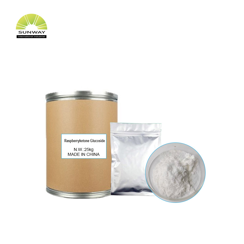 Kosmetischer Rohstoff 99,5 % Himbeerketonglucosid CAS 38963-94-9 für ein aufhellendes Serum
