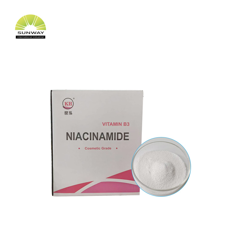 Kosmetikrohstoff Niacinamid-Vitamin-B3-Pulver aus Fabriklieferung für aufhellendes Serum