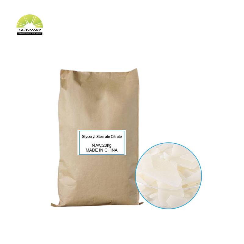 Hochwertiger Emulgator in Kosmetikqualität, 100 % Glycerylstearatcitrat CAS 55840-13-6, für Make-up