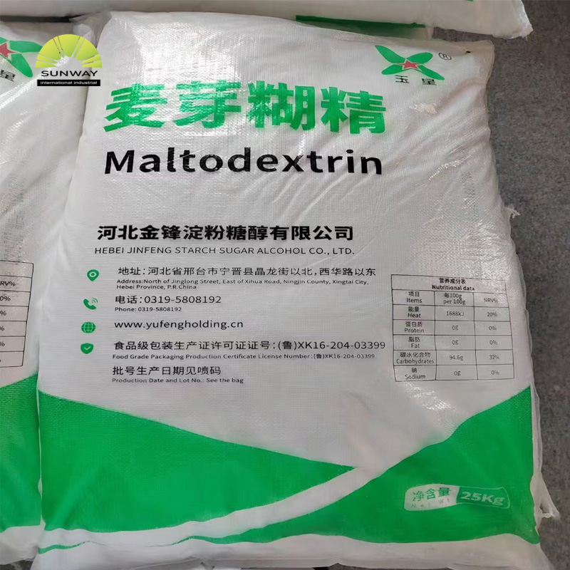 SUNWAY Maltodextrin in Lebensmittelqualität, Direktlieferant für Lebensmittelzusatzstoffe, Süßstoff, CAS-Nr. 9050-36-6, Maltodextrin